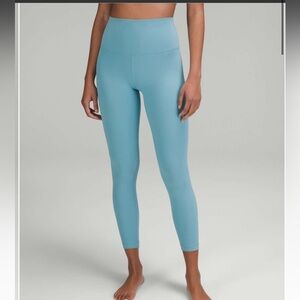 NWT Lululemon align HR pant 25in size 8 Tidal Teal